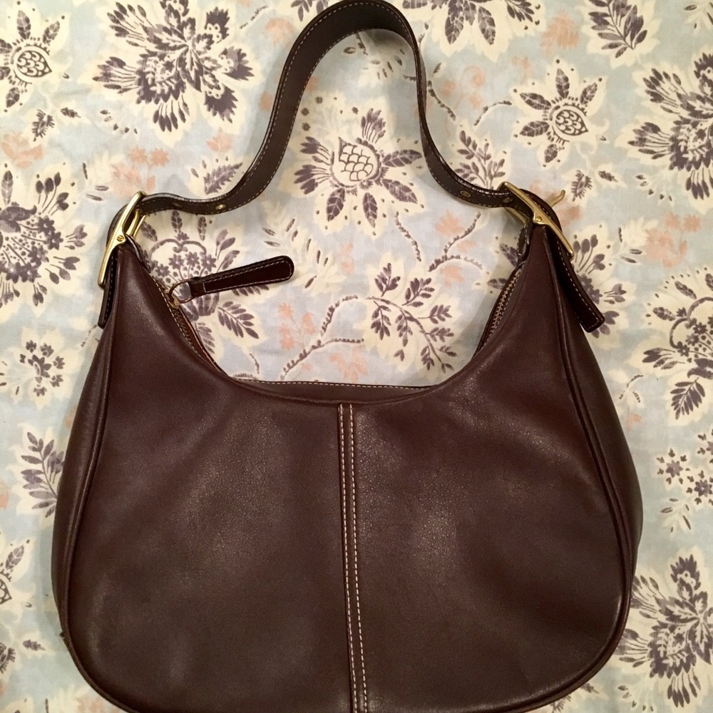 Vintage Coach Brown Leather Purse
